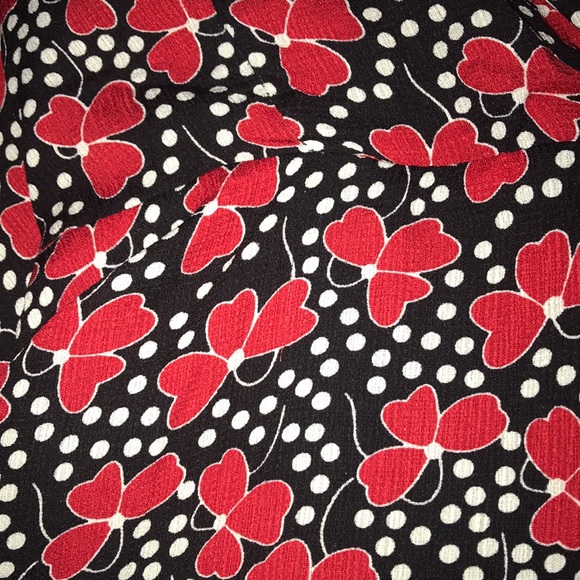 Glamorous Curve floral polka dot ruffle wrap dress - Picture 7 of 8